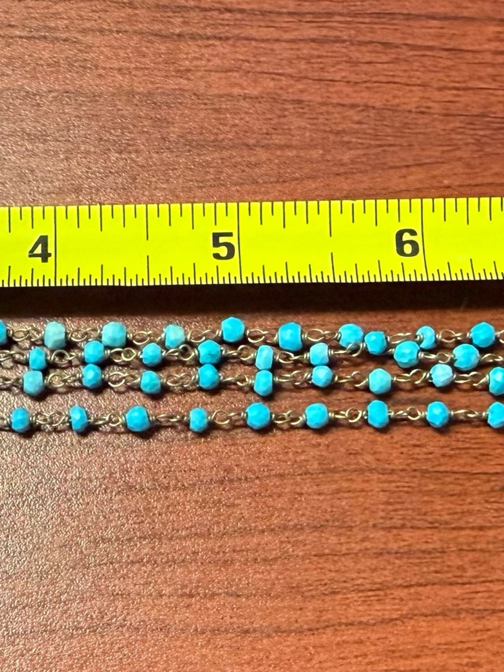 Turquoise (Howlite) Beaded Double-Strand Necklace with Pendant - Picture 6 of 7